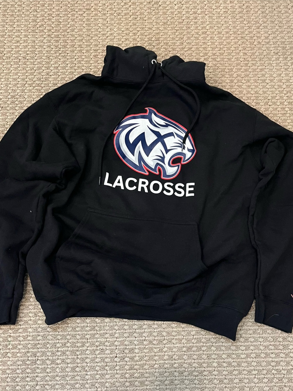 Lacrosse Graphic Hoodie - Kids Black